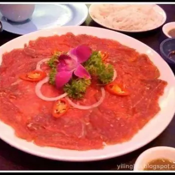 Sliced Raw Beef