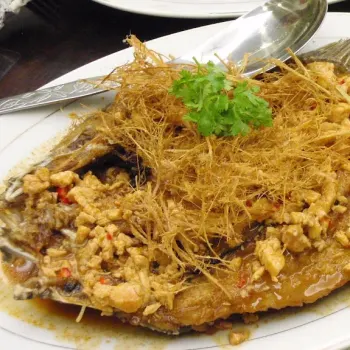 Deep Fried Siakap or Barramundi with Lemongrass