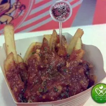 Beef Meat Sauce On Top Of Fries