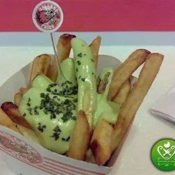 Wasabi and Mayonnaise Mixture Fries