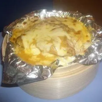 Chicken Chop Cheese Baked Rice