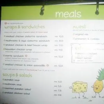 Meals Menu