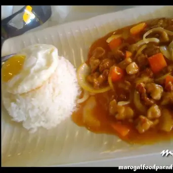 Sweet & Sour Chicken Cube Rice With Egg