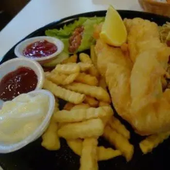 Fish & chips + spaghetti