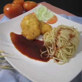 Pork Chop With Spaghetti