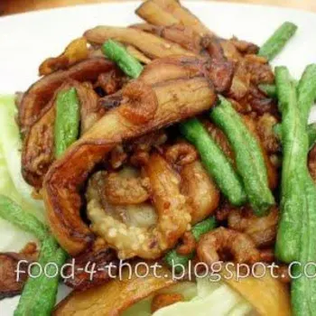 Stir Fried Eggplant With Long Beans