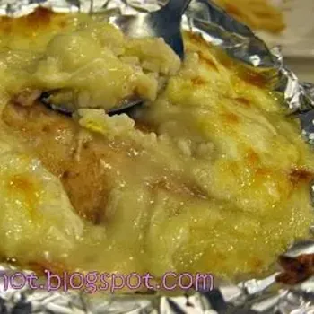 Cheese Baked Rice With Pork Chop