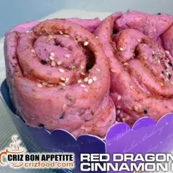 Red Dragon Fruit Cinnamon Roll