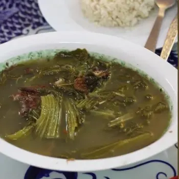 Preserved Vegetable Soup (Chai Boey) With Duck Mea