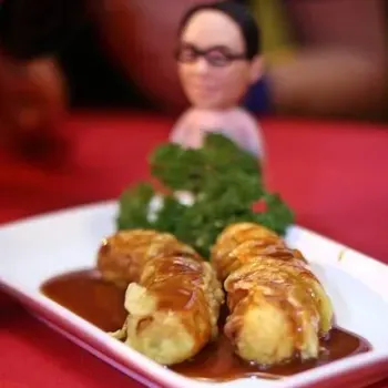 Two Caramelised Banana Fritters