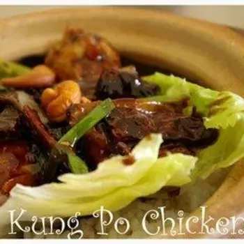 Kung Po style chicken with rice
