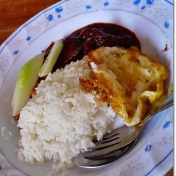 Nasi Lemak and Fried Egg