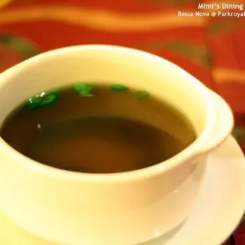 Consomme of Canard with Porcini Mushroom