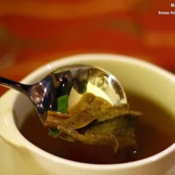 Consomme of Canard with Porcini Mushroom
