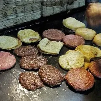 Burger Cooking Process