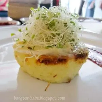 Twice Baked Goat's Cheese Soufflé