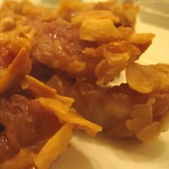 Deep Fried Boneless Chicken with Almond Flakes