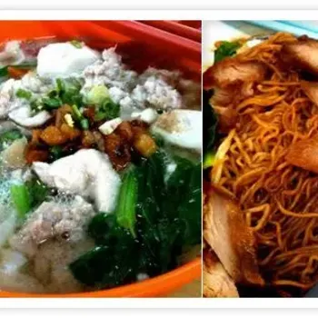 Pork Noodle And Wanatan Mee