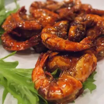 Pan-Fried Tiger Prawns With Chinese Herb