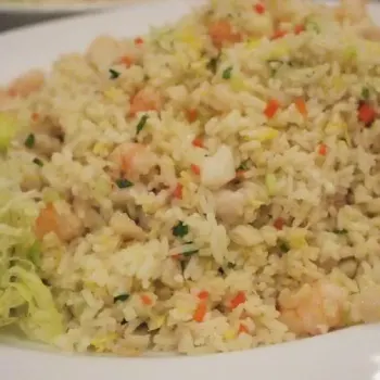Golden Fried Rice With Shrimp And Crabmeat