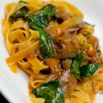 Lamb Shank with Fettucine