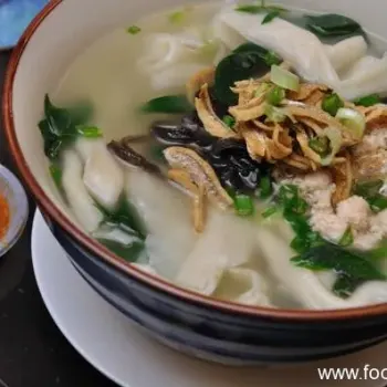Original hand teared pan mee