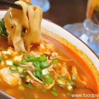 Tom Yam Soup Pan Mee