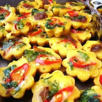 Savory Kueh with Chicken and Chili