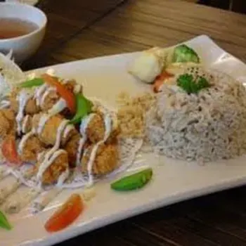 Fried Chicken Pop with Brown Rice