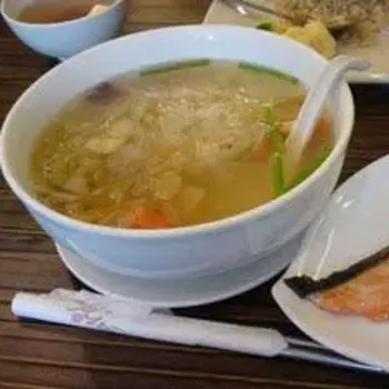Salmon Fish Fillet Soup with Brown Rice Bee Hoon