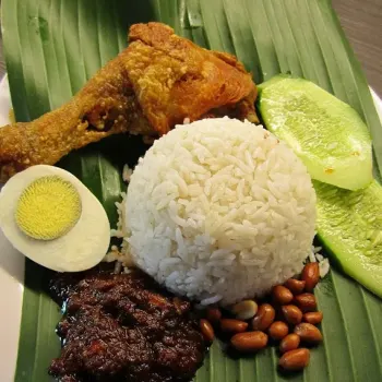 nasi lemak ayam goreng