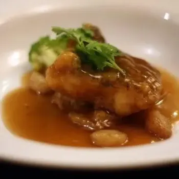 Stewed Soon Hock Fish with Bean Puff