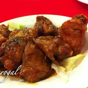 Fried Chicken with Dark Vine