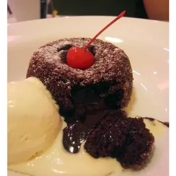 Volcanic Chocolate With Ice-Cream