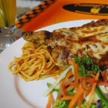 Chicken Parmigiana in Italian style