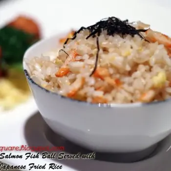 Salmon Fish Ball served with Japanese Fried Rice (RM16.90)