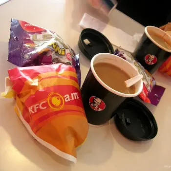 KFC a.m. Riser set with free coffee refill