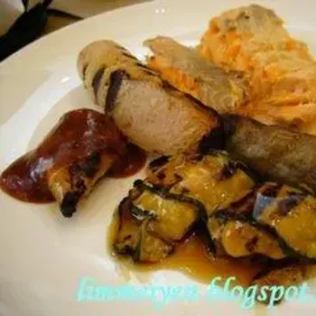 Chicken,Veal Sausages,Squid Steak,Baked Salmon