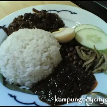 Nasi Lemak with Sambal Sotong