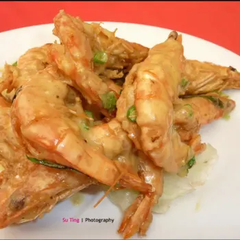 Wet butter milk tiger prawns