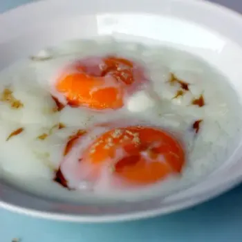 Half-boiled Kampung Eggs