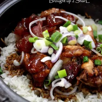 Chinese Sausage Claypot Chicken Rice