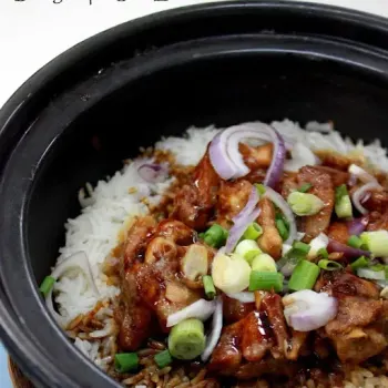 Salted Fish Claypot Chicken Rice