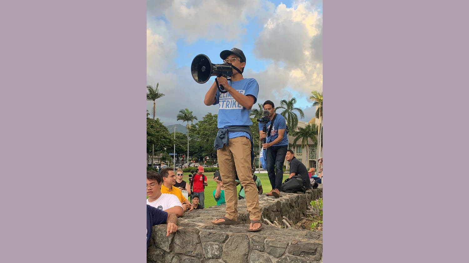 WEB Speaking at Climate Strike