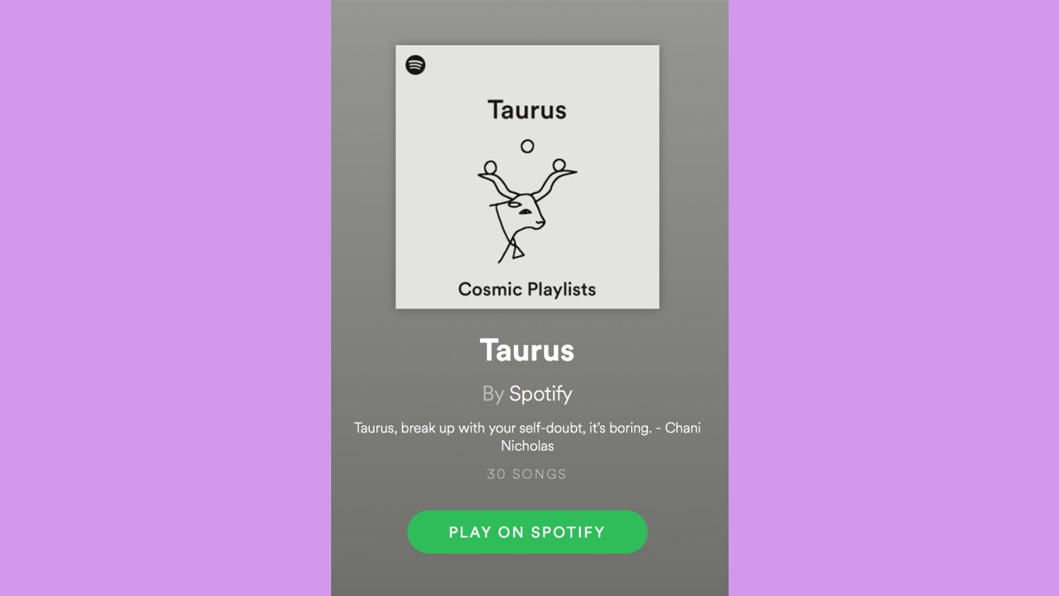 WEB spotify taurus playlist