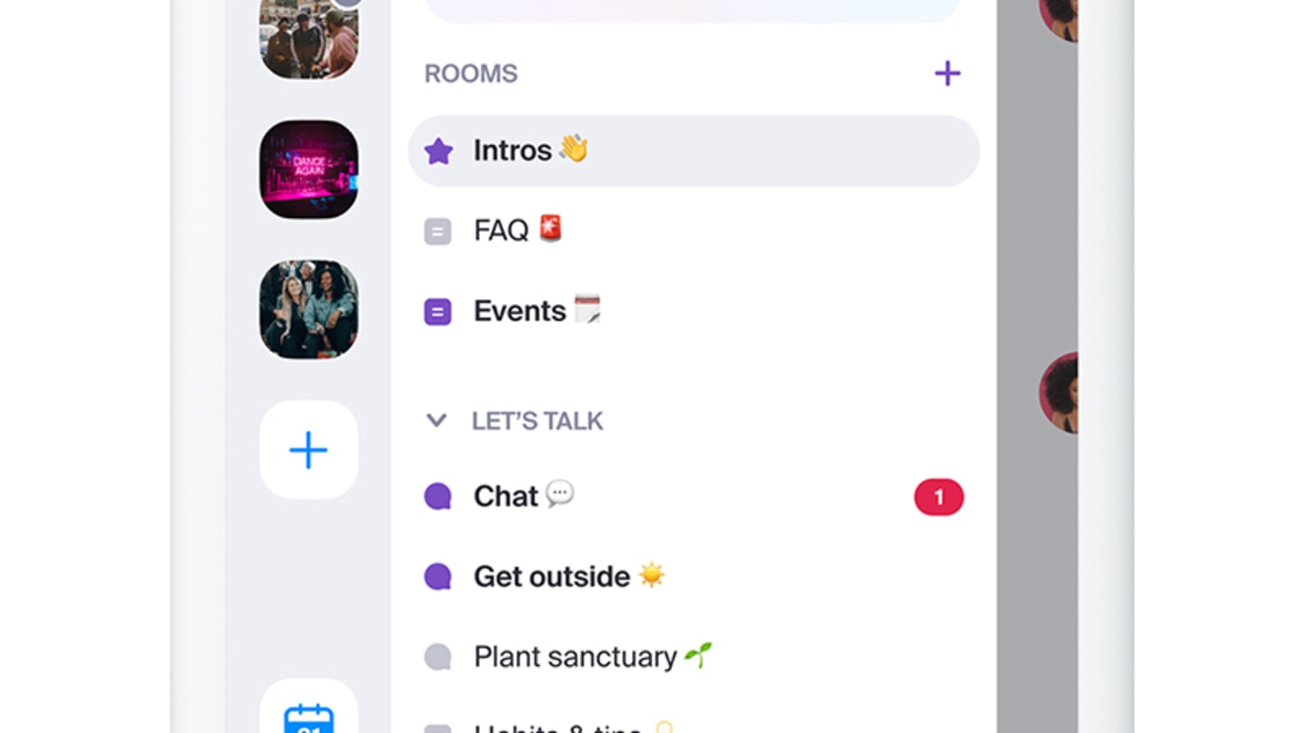 A screenshot of a smart phone screen with icons along the left side of the screen. At the top, text reads "Sustainable peeps"