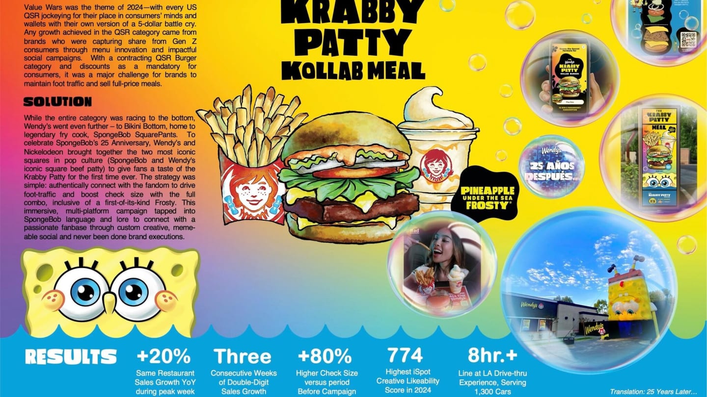 01 27 59 WENDYS Wendys Krabby Patty Kollab SPARK FOUNDRY Cannes Lions 2025 Presentation Image from The Work 1835906 29775015