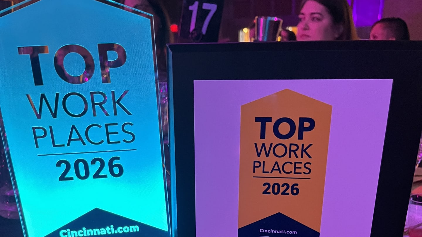Cincinnati Top Workplaces 2026 trophy