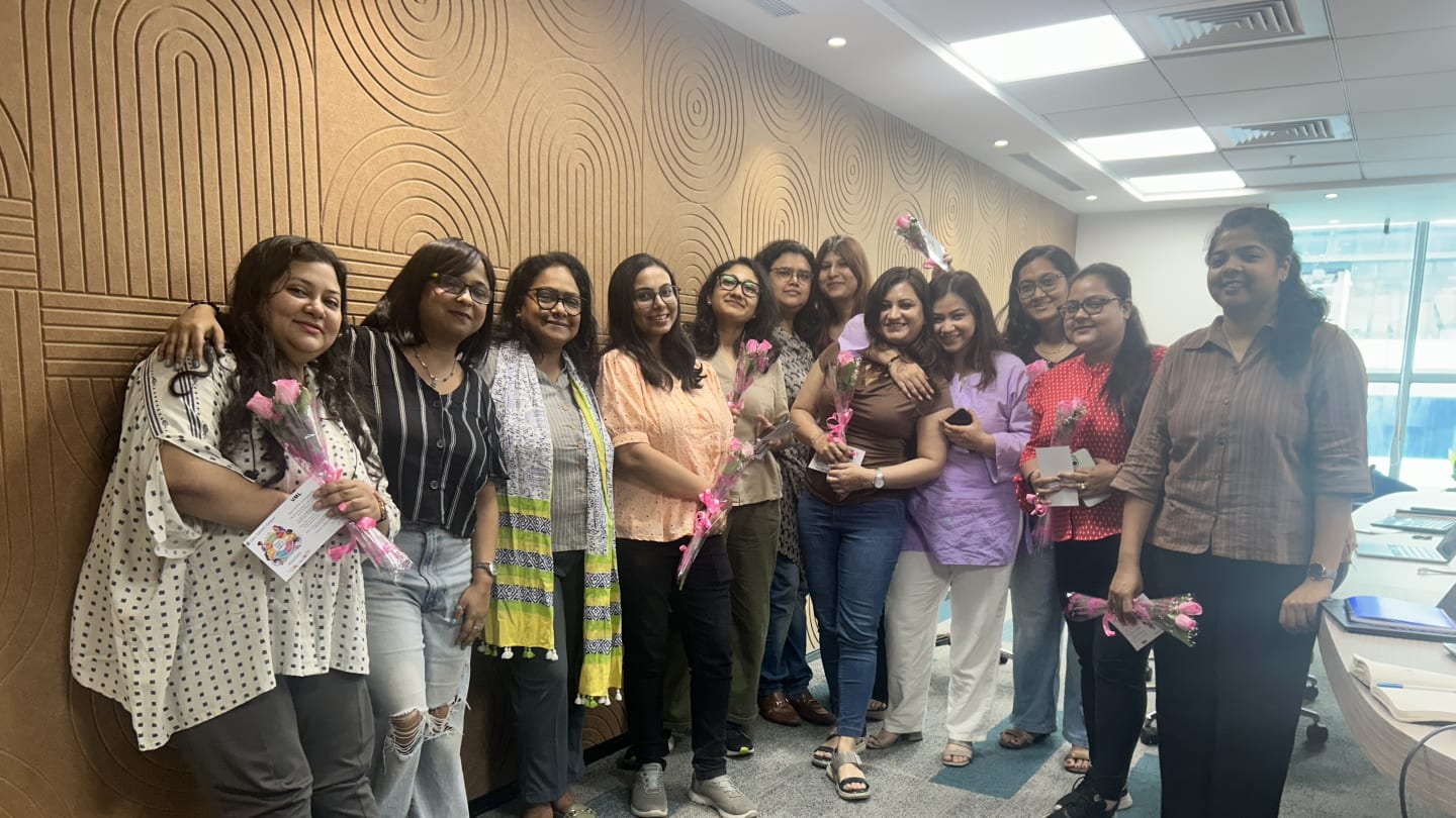 VML India team members celebrating International Women’s Day 2026 at the Gurgaon office.