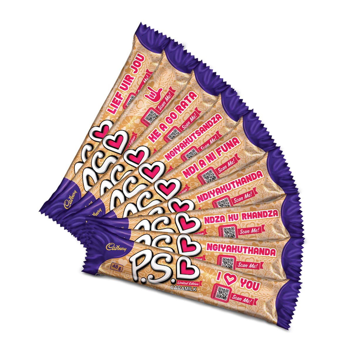 Cadbury P S has launched LIMITED edition I Love You bars in the different South African languages including sign language 1 1